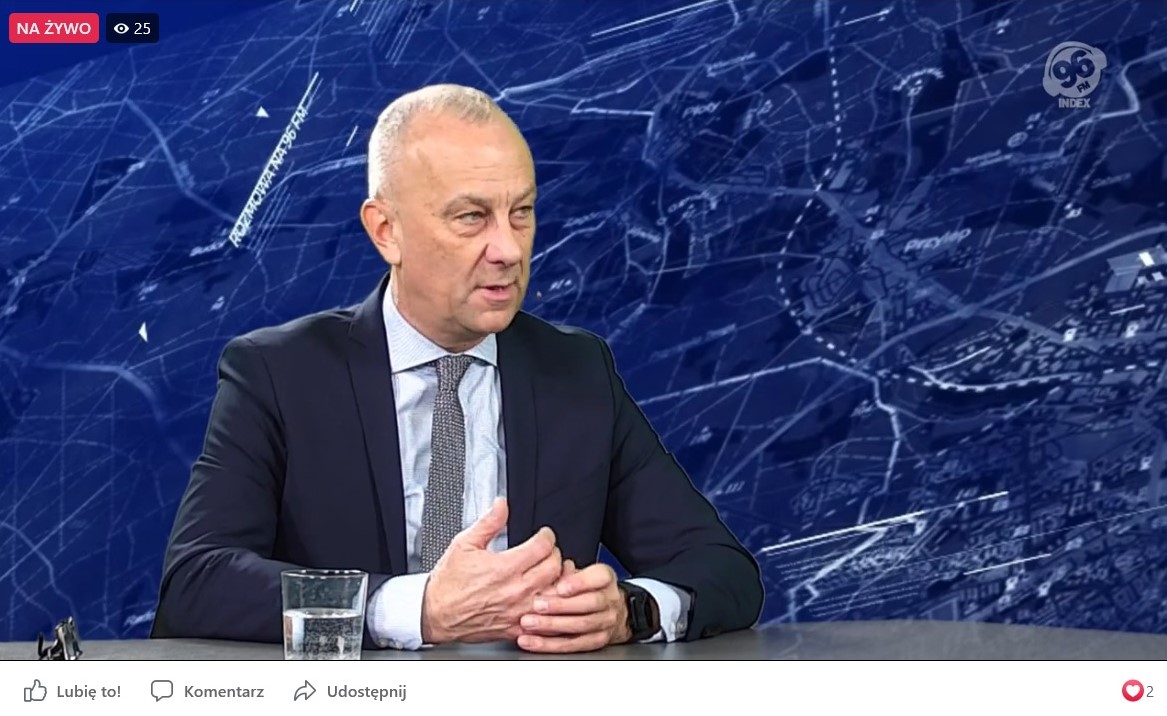 Członek Zarządu Województwa Lubuskiego Marcin Jabłoński był gościem „Rozmowy na 96 fm” w Radiu Index w Zielonej Górze