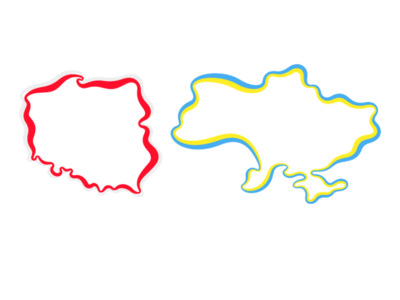 Mapa Polski i Ukrainy