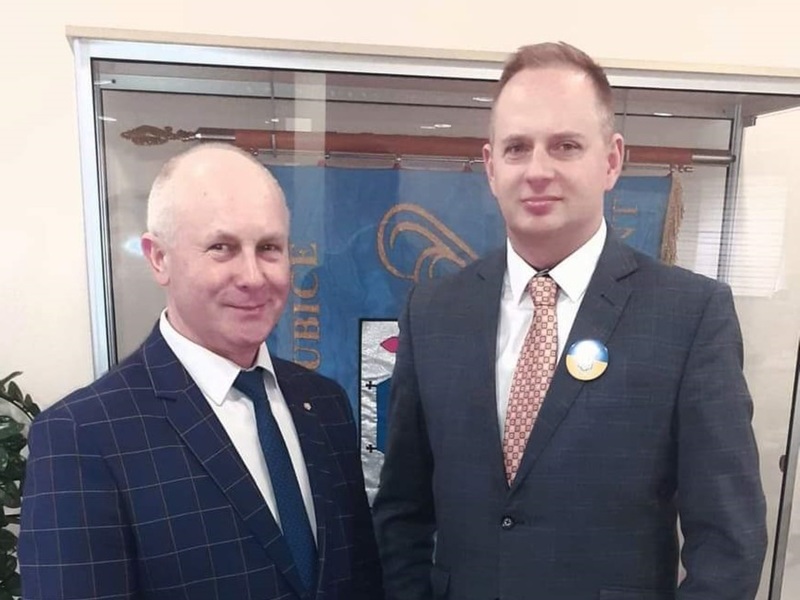 Zbigniew Kołodziej i Grzegorz Cholewczyński - Przewodniczący Rady Miejskiej w Słubicach