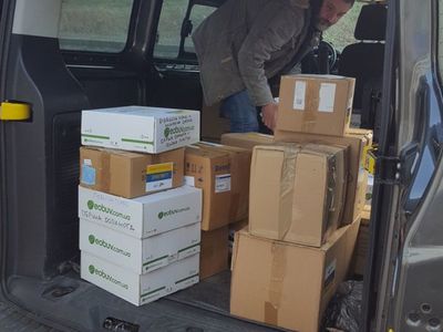 Nocny transport darów dla Ukrainy