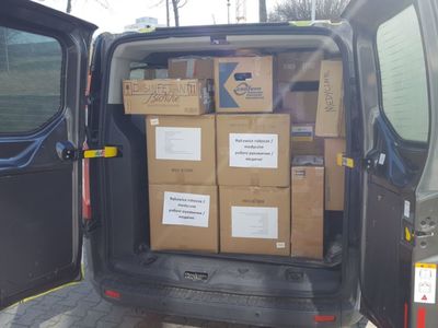 Nocny transport darów dla Ukrainy