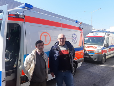 Dwie karetki pogotowia - z Zielonej Góry i Gorzowa Wlkp. - które decyzją Zarządu Województwa Lubuskiego zostały przekazane do Lwowskiego Obwodowego Klinicznego Centrum Diagnostycznego w formie darowizny.