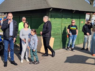 Piknik integracyjny dla uchodźców z Ukrainy w WOSiR w Zielonej Górze Drzonkowie