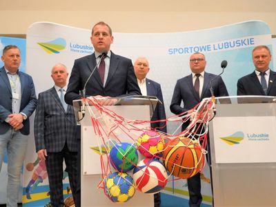 Konferencja prasowa dot. Lubuskiej Bazy Sportowej