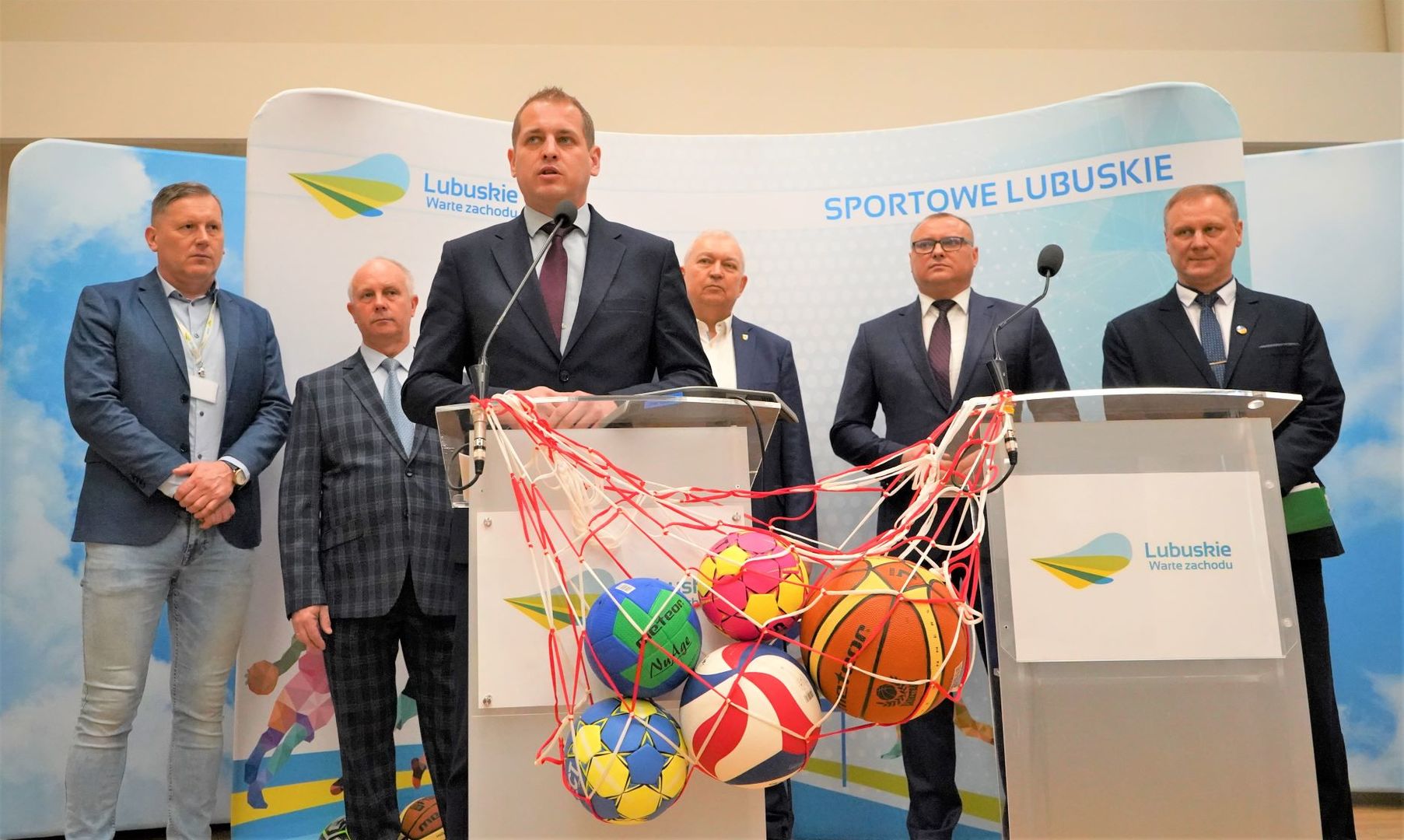 Konferencja prasowa dot. Lubuskiej Bazy Sportowej