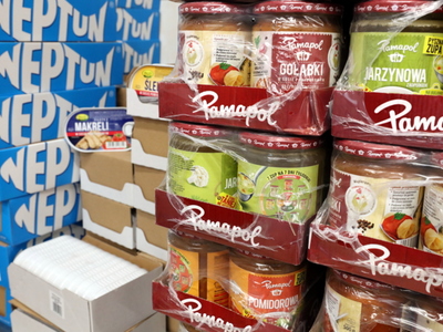 Żywność zakupiona z puli 100 tys. zł przekazanych przez zarząd województwa lubuskiego z rezerwy kryzysowej