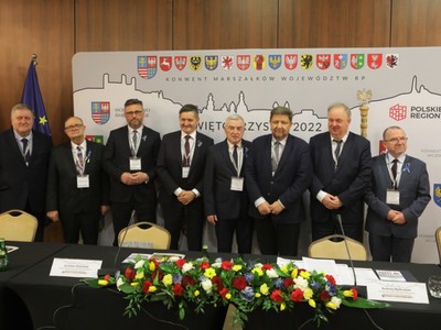 Pierwsze posiedzenie Konwentu Marszałków Województw Rzeczpospolitej Polskiej w Kielcach w okresie prezydencji województwa świętokrzyskiego 