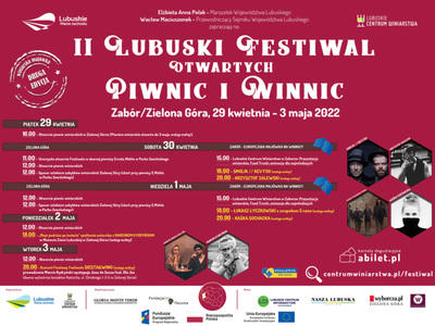 Program II Lubuskiego Festiwalu Otwartych Piwnic i Winnic