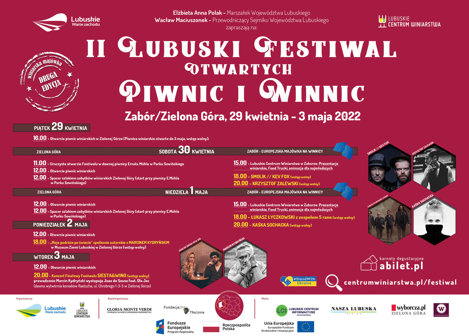 Program II Lubuskiego Festiwalu Otwartych Piwnic i Winnic