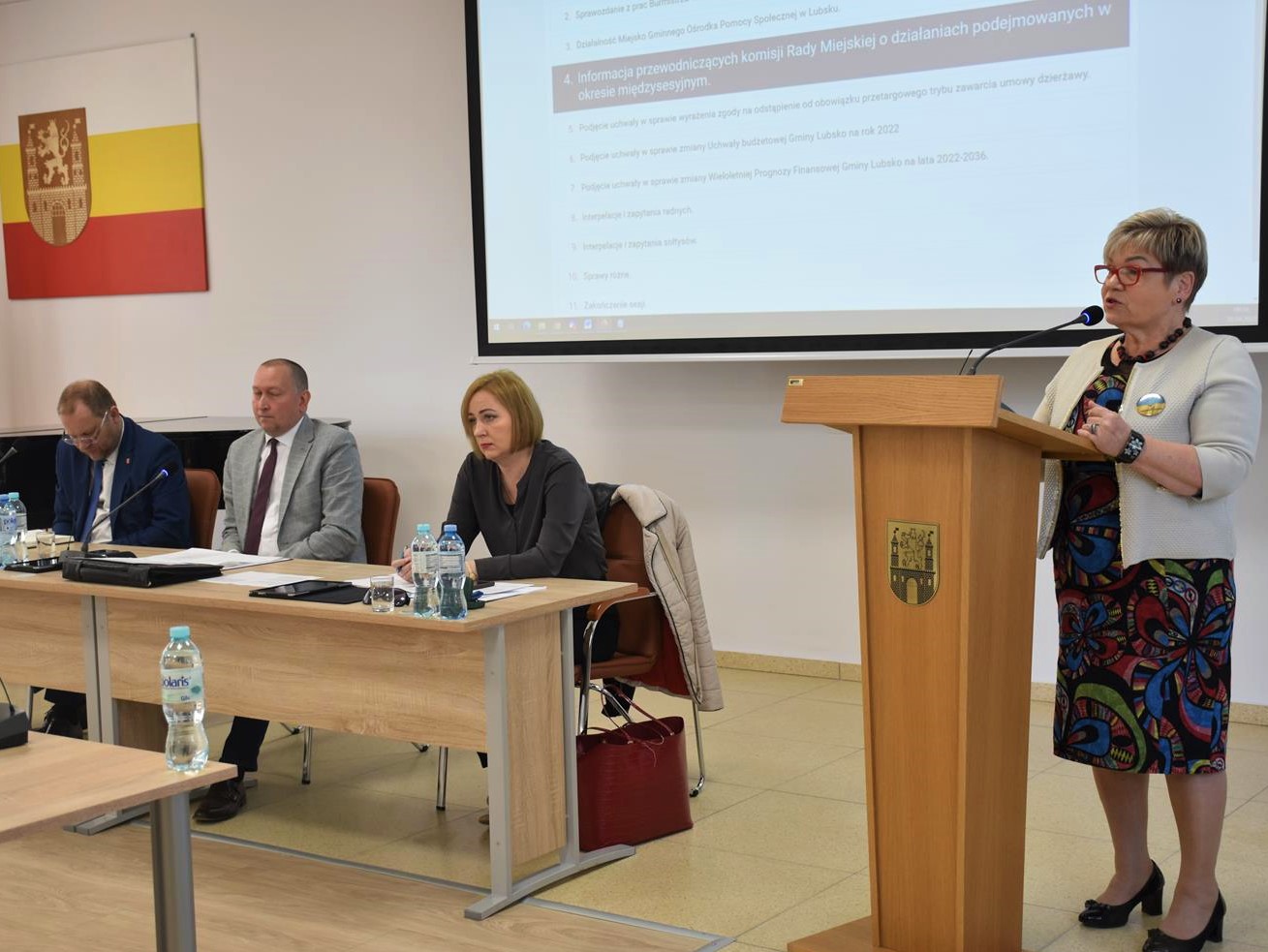 Anna Chinalska - XLVII Sesja Rady Miejskiej w Lubsku - 28 kwietnia 2022 r.