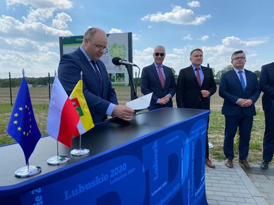 Otwarcie Punktu Selektywnej Zbiórki Odpadów w Cybince