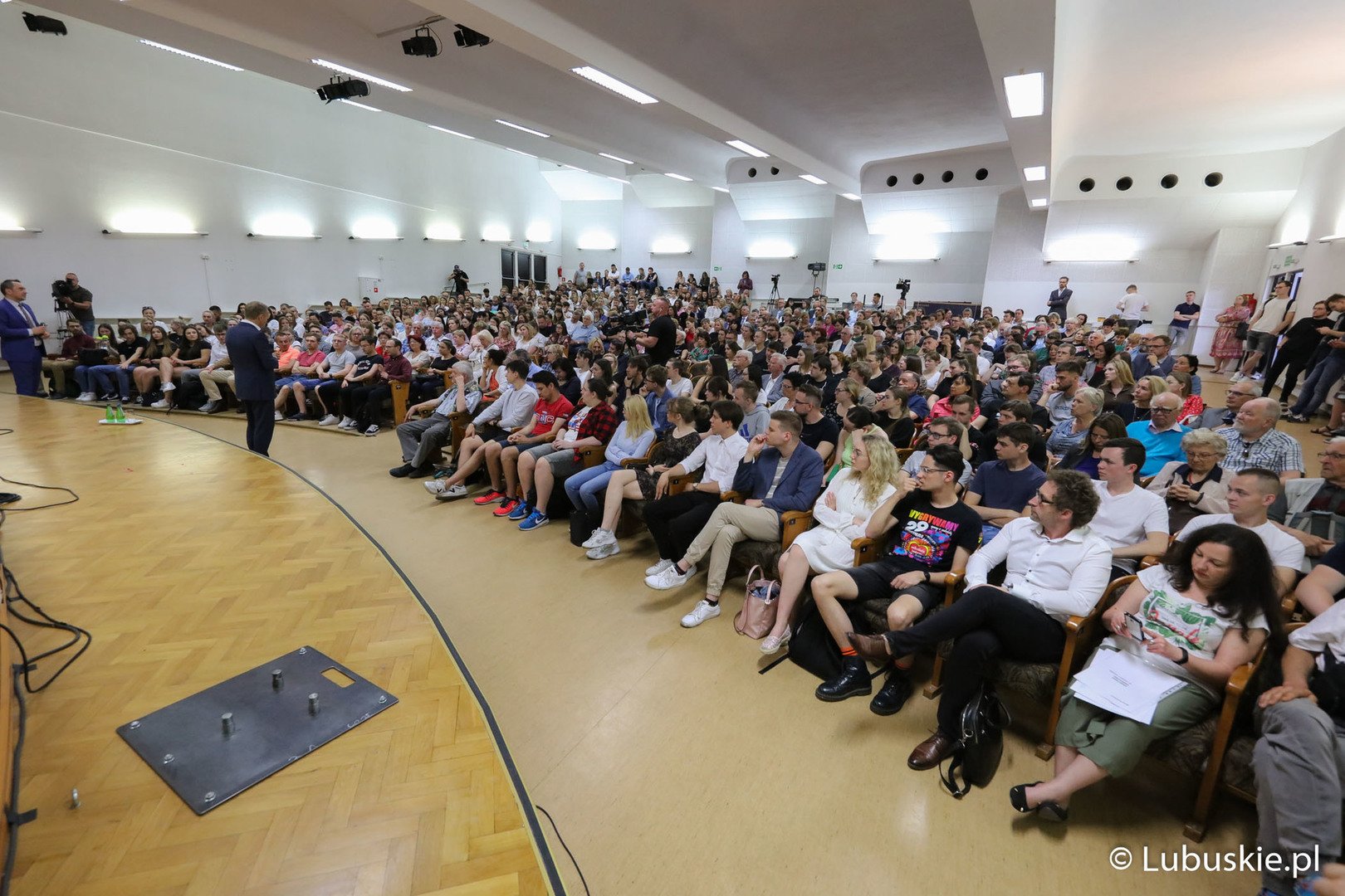 Donald Tusk na Uniwersytecie Zielonogórskim