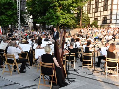 Koncert promenadowy Filharmonii Zielonogórskiej w czerwcu 2019 roku