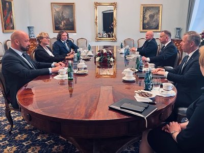 Spotkanie samorządowców z prezydentem RP Andrzejem Dudą