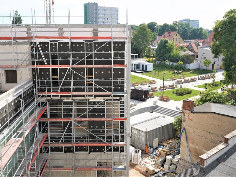 Czerwiec 2022 r. Trwa budowa Sceny Lalkowej Lubuskiego Teatru w Zielonej Górze