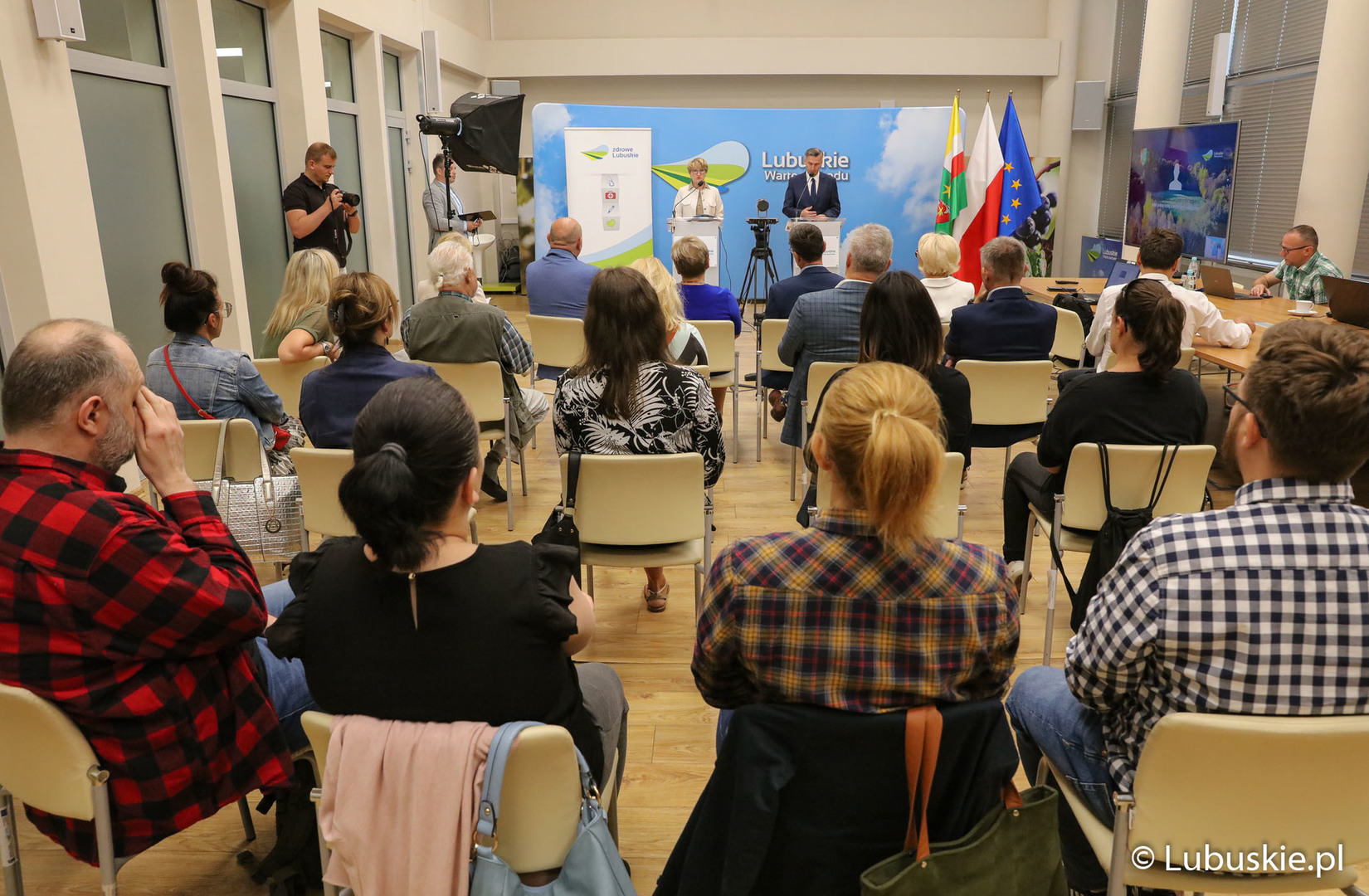 Konferencja prasowa ws. budynku Wojewódzkiego Ośrodka Medycyny Pracy