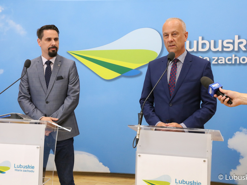 Konferencja prasowa w Urzędzie Marszałkowskim Województwa Lubuskiego