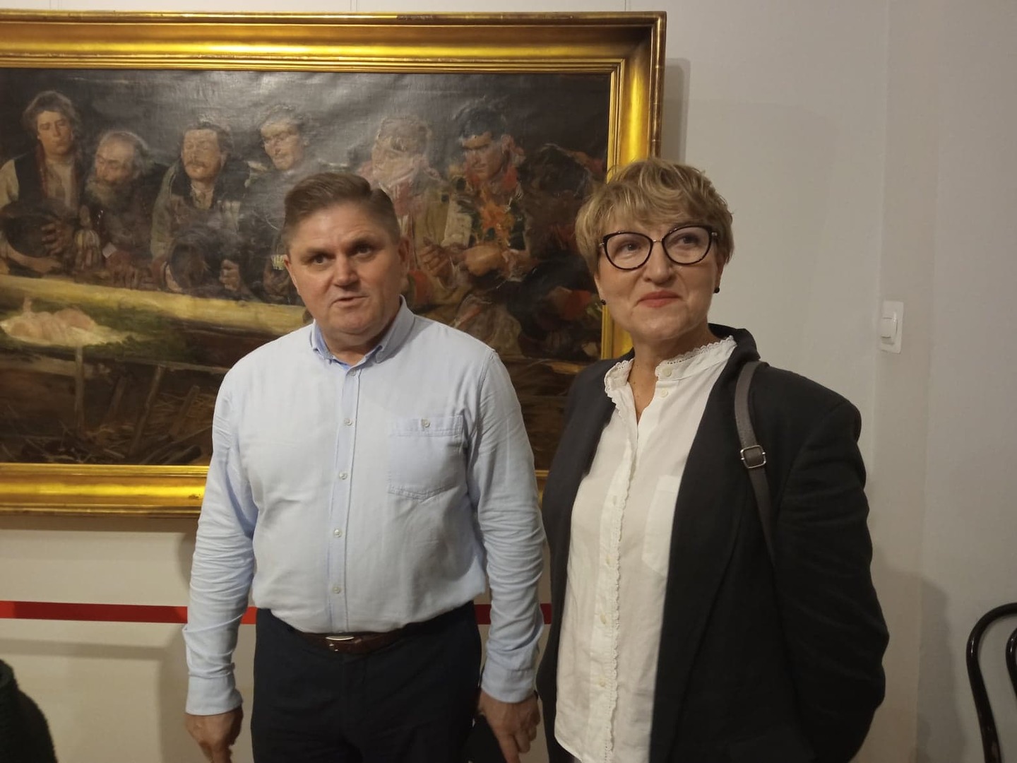 Marszałek Elżbieta Anna Polak i dyrektor muzeum w Radomiu Leszek Ruszczyk