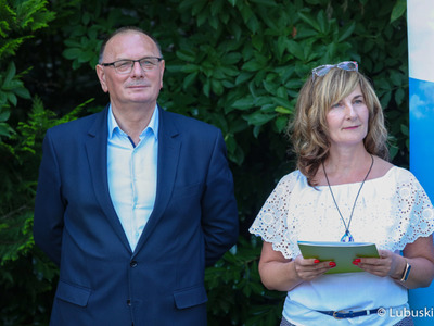 Wicemarszałek Stanisław Tomczyszyn oraz Jolanta Starzewska – Przewodnicząca Lubuskiej Rady Kół Gospodyń Wiejskich