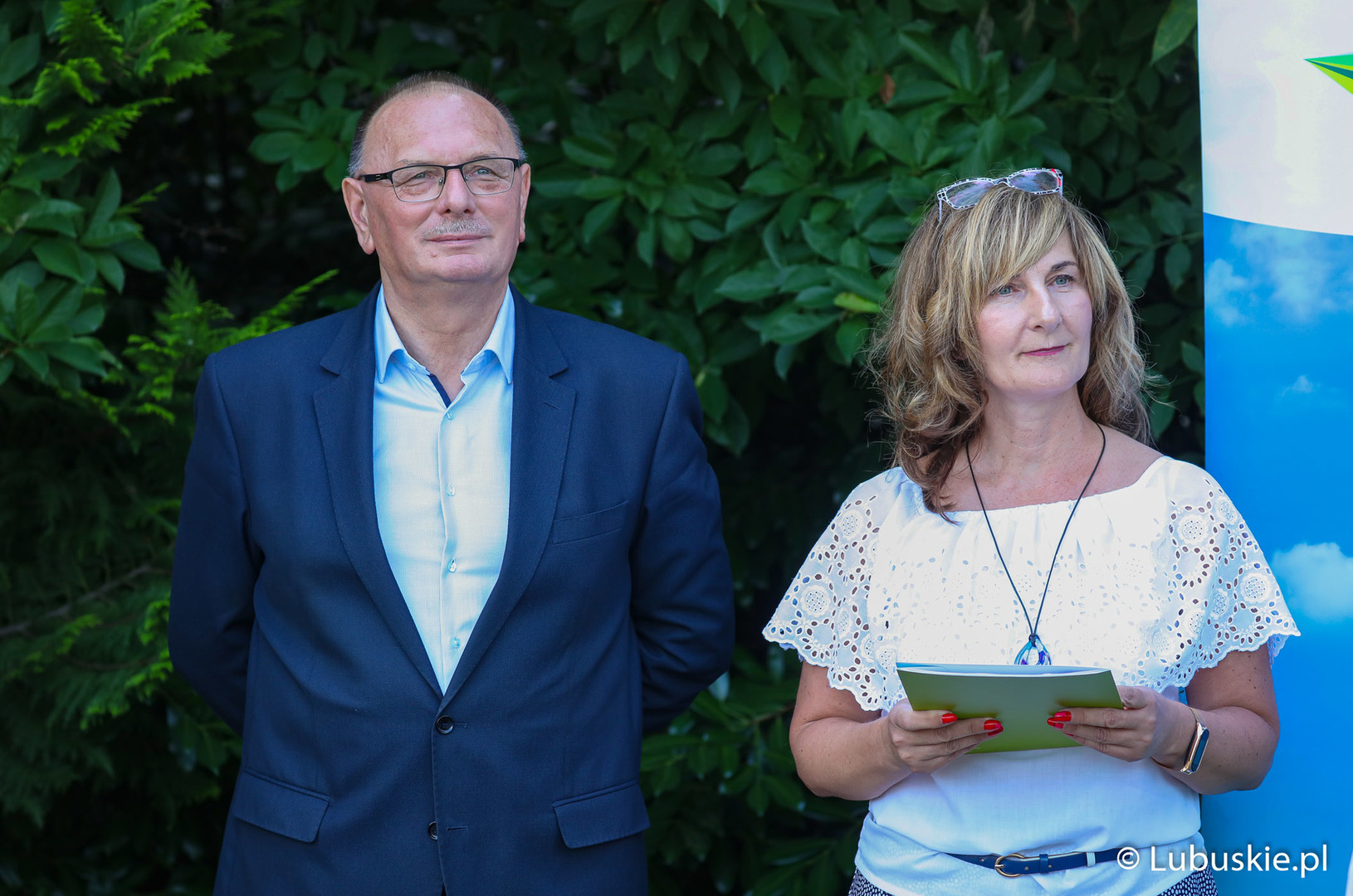 Wicemarszałek Stanisław Tomczyszyn oraz Jolanta Starzewska – Przewodnicząca Lubuskiej Rady Kół Gospodyń Wiejskich 