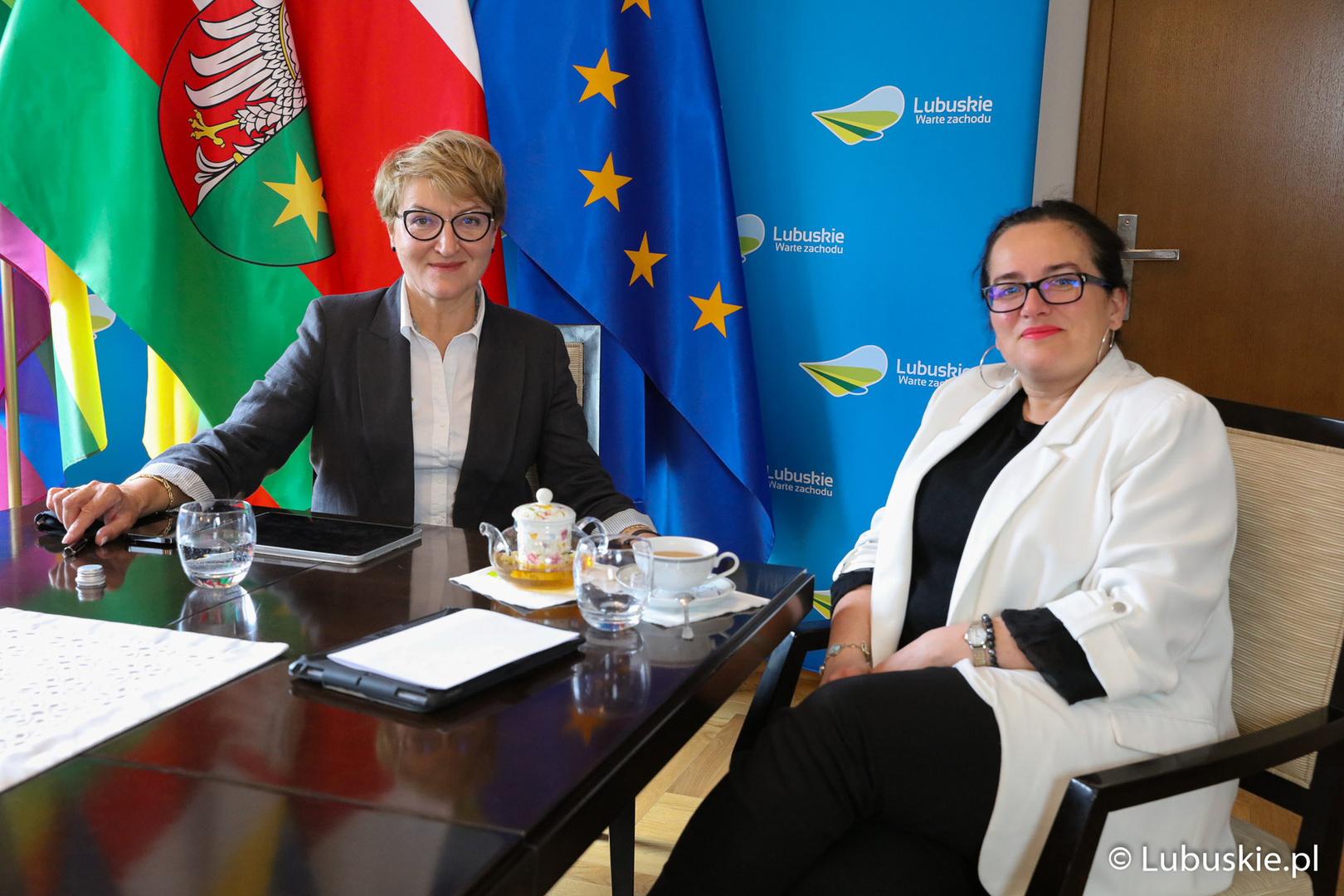 Marszałek Elżbieta Anna Polak i posłanka Anita Kucharska-Dziedzic