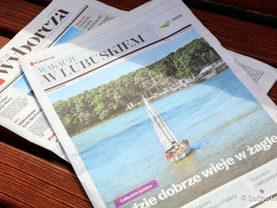 W czwartkowym ogólnopolskim wydaniu (14 lipca 2022 r.) „Gazety Wyborczej” znajdziemy 8-stronicowy dodatek „Wakacje w Lubuskiem”