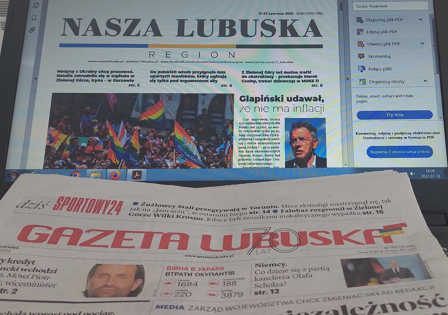 Teraz czytelnicy mają alternatywę: z jednej strony przekaz narodowo-rządowy „Gazety Lubuskiej”, a z drugiej przekaz samorządowo-regionalny „Naszej Lubuskiej”