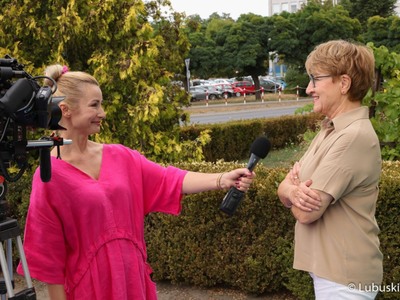 Nagranie z udziałem marszałek Elżbiety Anny Polak i Joanną Brodzik dla Lubuskiego Centrum Produktu Regionalnego