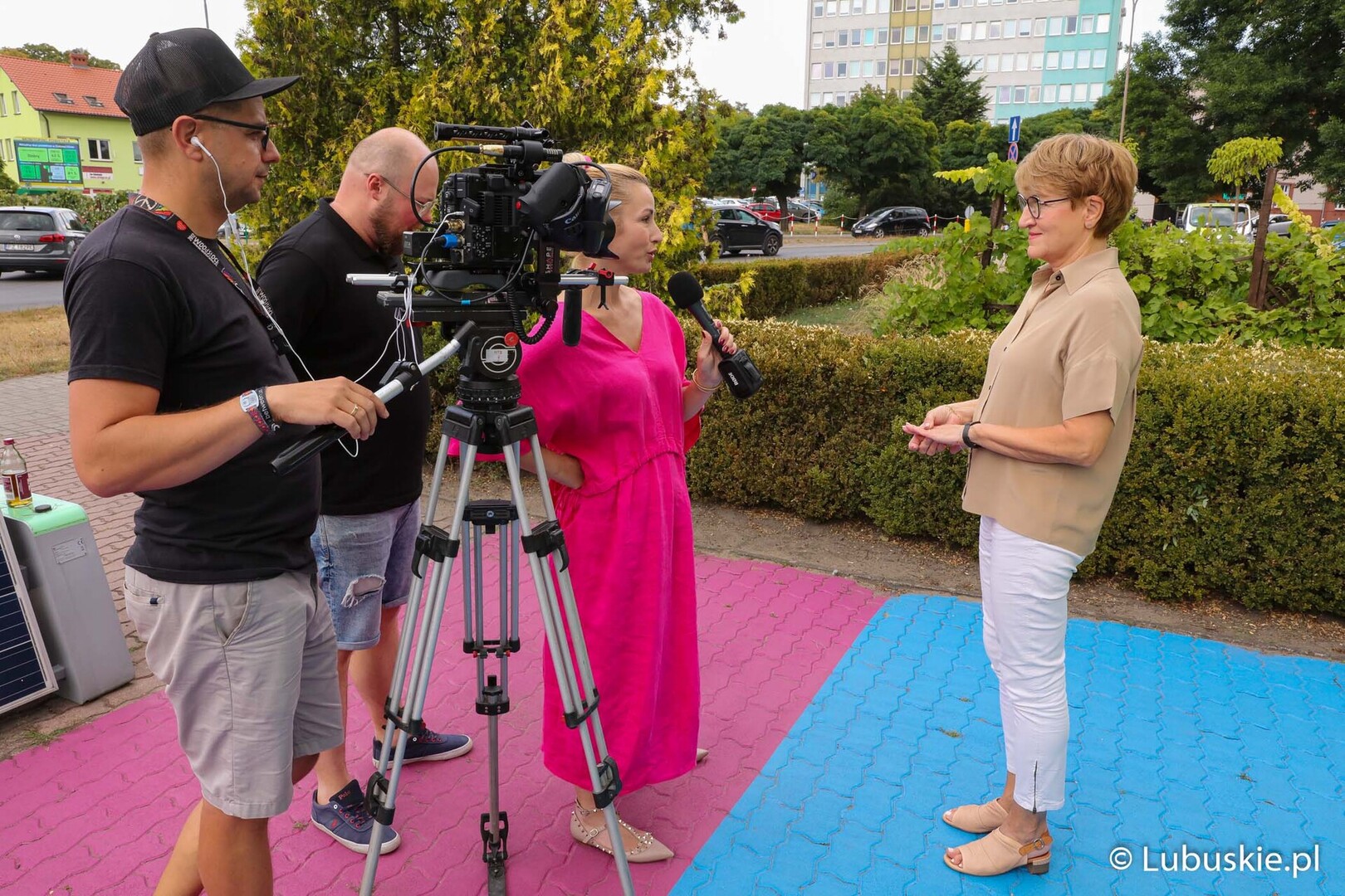 Nagranie z udziałem marszałek Elżbiety Anny Polak i Joanną Brodzik dla Lubuskiego Centrum Produktu Regionalnego