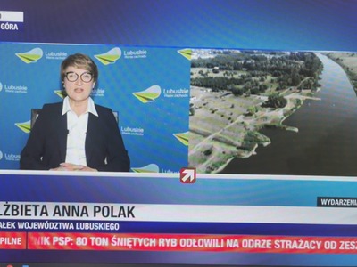 Marszałek Elżbieta Anna Polak na antenie Polsat News