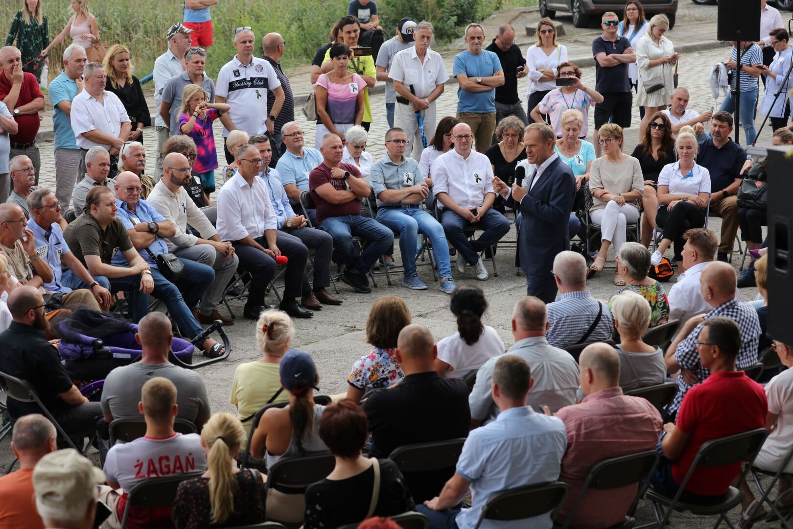 Spotkanie z Donaldem Tuskiem w Krośnie Odrz.