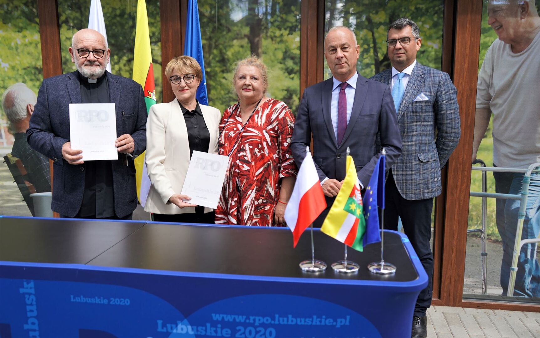 1 września 2022 r. Uroczyste podpisanie aneksu do umowy o dofinansowanie na rozbudowę Ośrodka Integracji Społecznej (w ramach RPO-L2020) przy ul. Prostej w Zielonej Górze