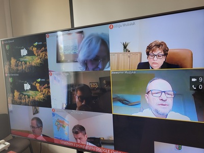 Uczestnicy posiedzenia Komisji Współpracy Zagranicznej i Promocji Województwa - 01 września 2022 r.