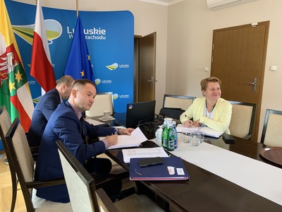 Konwent Marszałków RP w Kazimierzu Dolnym. Zdalnie w posiedzeniu uczestniczyli przedstawiciele Urzędu Marszałkowskiego Województwa Lubuskiego