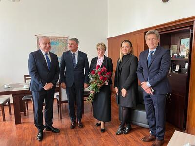 Spotkanie marszałek Elżbiety Anny Polak z władzami gorzowskiego AWF-u