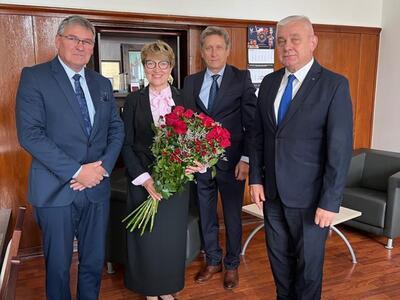 Spotkanie marszałek Elżbiety Anny Polak z władzami gorzowskiego AWF-u