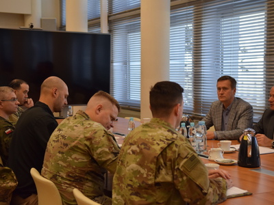Spotkanie z przedstawicielami amerykańskiego wojska