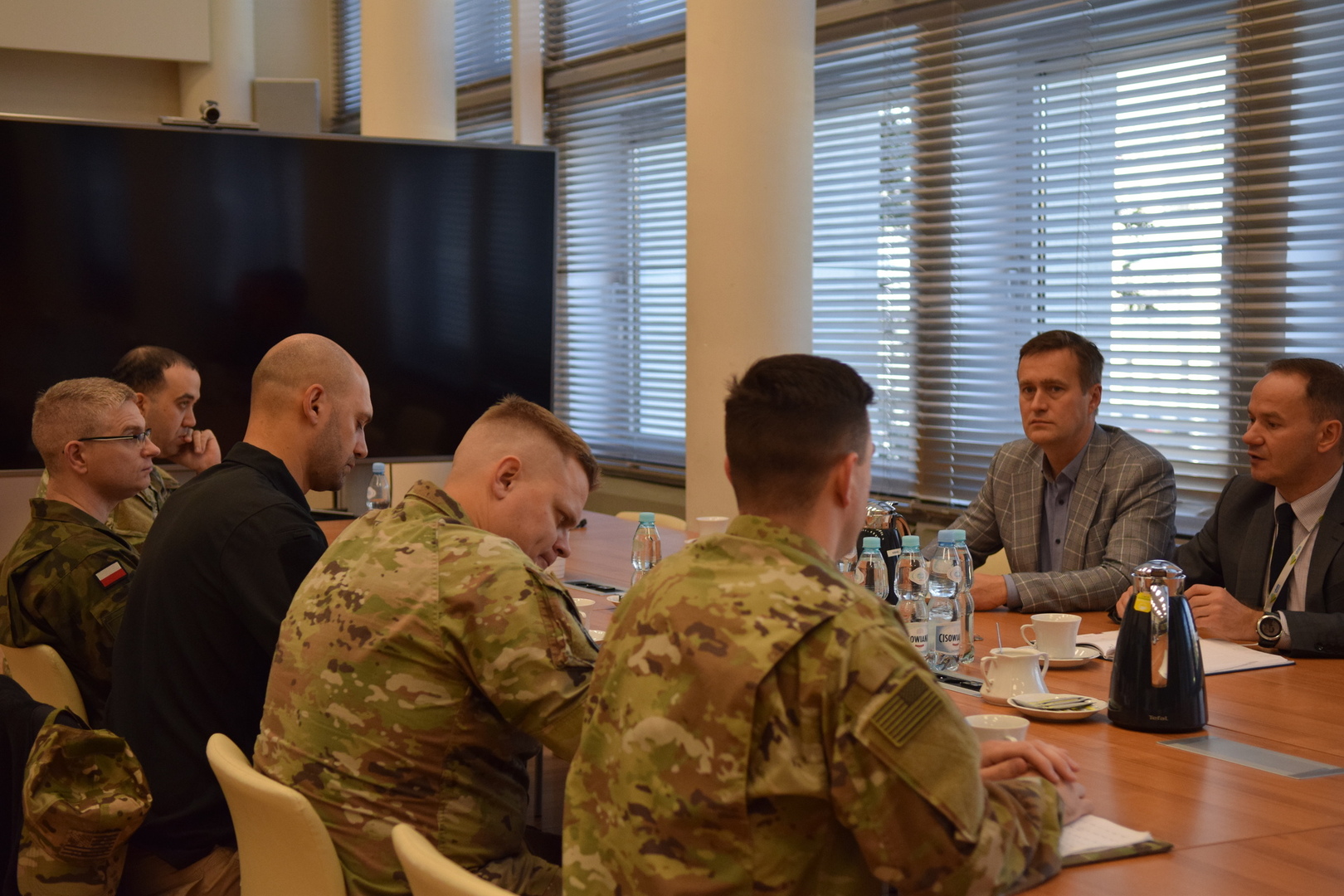 Spotkanie z przedstawicielami amerykańskiego wojska