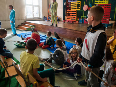 Zajęcia teatralne w Szkole Podstawowej w Starym Kurowie