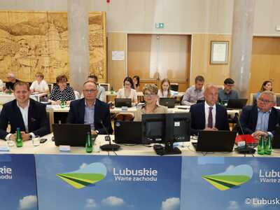 Zarząd Województwa Lubuskiego podczas sesji Sejmiku