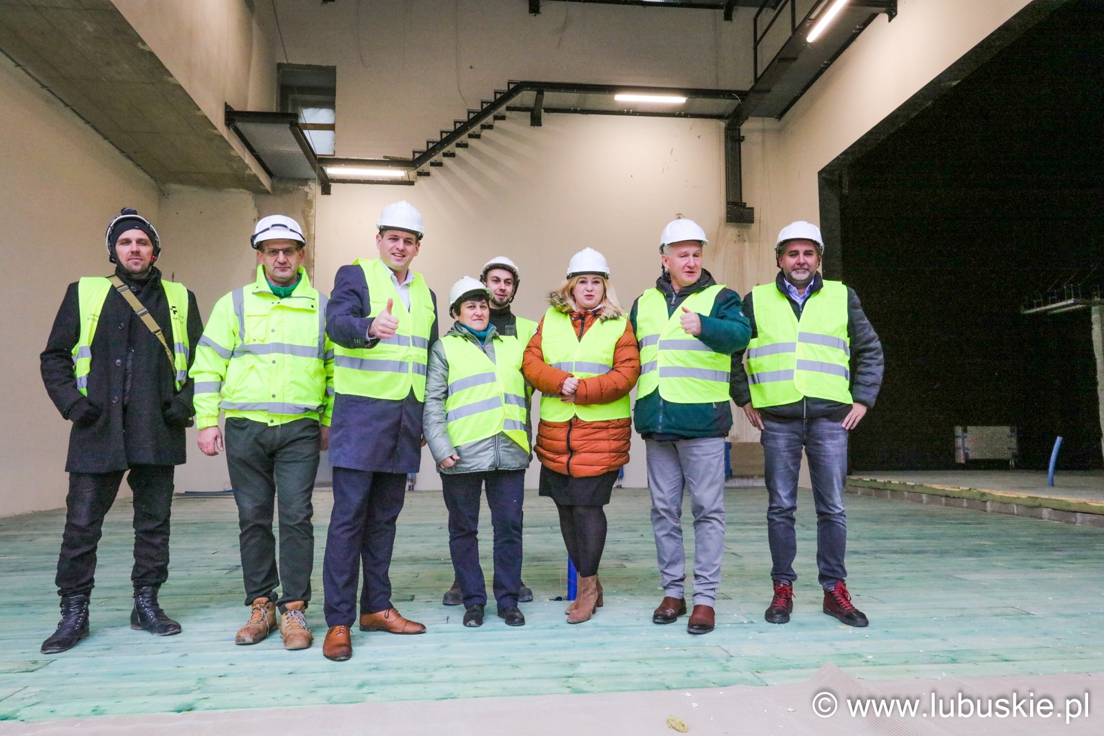 16 listopada 2023 r. Wizyta na budowie Sceny Lalkowej Lubuskiego Teatru w Zielonej Górze