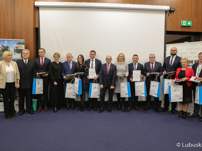 Przedstawiciele najlepszych gmin w Rankingu Gmin Województwa Lubuskiego