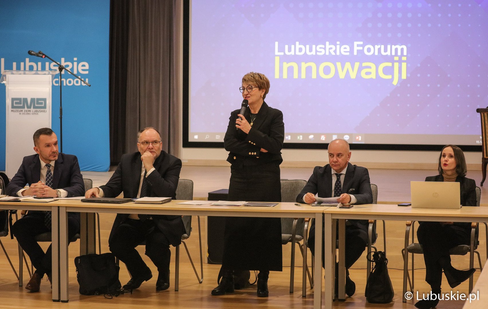 Marszałek Elżbieta Anna Polak w trakcie Lubuskiego Forum Innowacji