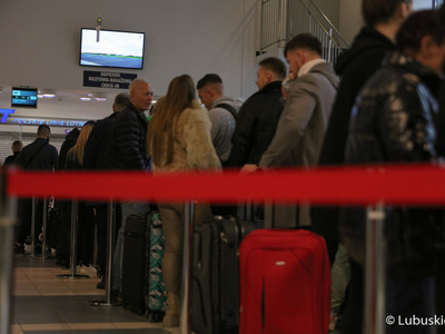Odprawa pasażerów lotu z Babimostu do Taby w Egipcie - 21.12.2022 