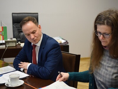 Spotkanie z przedstawicielkami Europejskiego Ugrupowania Współpracy Terytorialnej "Geopark Łuk Mużakowa"