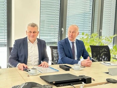 Delegacja Urzędu Marszałkowskiego Województwa Lubuskiego spotkała się w czwartek, 9 lutego 2023 r. z przedstawicielami Portu Lotniczego Berlin Brandenburg – BER