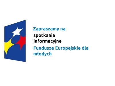 Zapraszamy na spotkania informacyjne Fundusze Europejskie dla młodych.