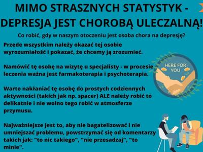 23 lutego obchodzony jest Ogólnopolski Dzień Walki z Depresją. Materiały związane z walką z tą ciężką chorobą przygotowało Międzynarodowe Stowarzyszenie Studentów Medycyny IFMSA-Poland Oddział Zielona Góra – Oddział Zielona Góra