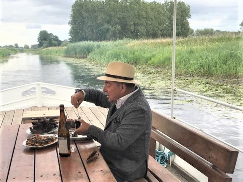 Robert Makłowicz na Odrze w Cigacicach