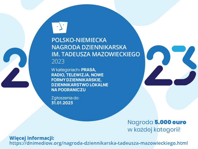 Polsko-Niemiecka Nagroda Dziennikarska przyznawana jest od 1997 roku. Od 2013 roku Nagroda nosi imię Tadeusza Mazowieckiego.